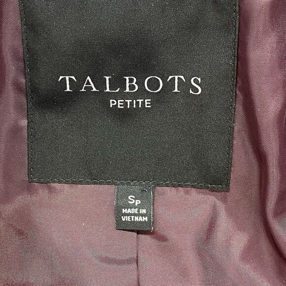 Talbots Jackets Womens S Petite Quilted Paisley‎ Corduroy trim art to wear boho - Picture 9 of 13